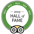 Tripadvisor hall of fame 2011-2015