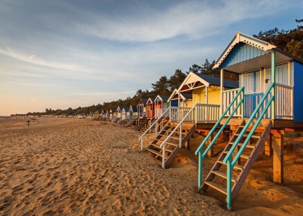 Wells Beach Huts Sunset 01